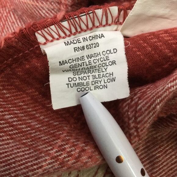 C.E. Schmidt Workwear Fit for her Plaid Button Down Casual Skater Flannel XL - Picture 8 of 11